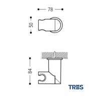 SOPORTE DUCHA ORIENTABLE TRES MEDIDAS